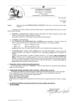 Circolareirim&deg; 146 - Istituto Tecnico per Geometri "Guarino Guarini