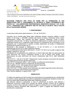 bando AssSoc SDS D1 TD 2014