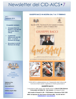 Newsletter 7 - Febbraio 2014