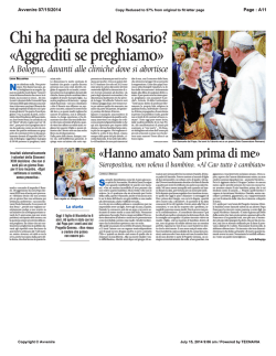 Chi ha paura del Rosario? «Aggrediti se preghiamo»