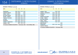 ORARIO FERIALE LuN-SAB ORARIO FERIALE LuN