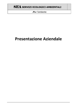 Brochures - SEA Ambiente Srl