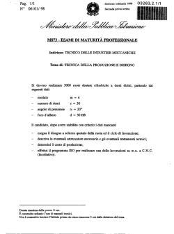 Raccolta seconde prove per Tecnici delle Industrie Meccaniche, dal