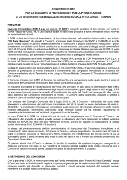 CONCORSO DI IDEE TERAMO VIA LONGO