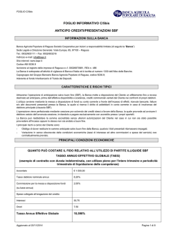 FOGLIO INFORMATIVO C/5bis ANTICIPO CREDITI