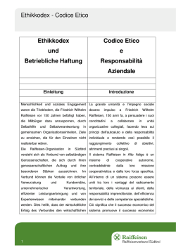 Ethikkodex - Raiffeisenverband S&uuml;dtirol