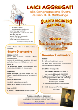 Programma - Cottolengo