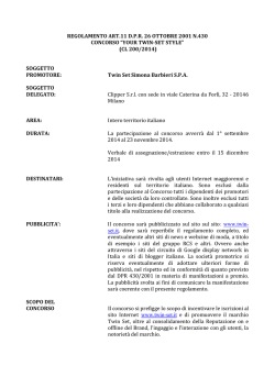 MINISTERO DELLO SVILUPPO ECONOMICO - Your TWIN