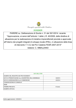 n. 71 - Consiglio regionale della Calabria