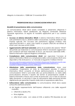 Allegato A al decreto n. 10588 del 13 novembre 2014