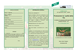 Fai click qui per scaricare il  della brochure con programma e