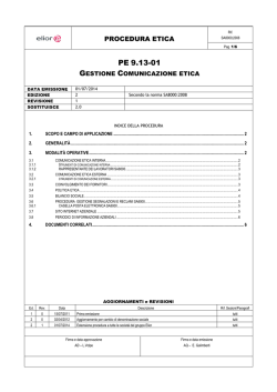 PE 9.13-01 Comunicazione Etica ELIOR (01-07