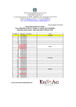 secondaria- inglese - liv. 3a