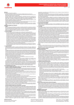 CONDIZIONI GENERALI DI CONTRATTO PER IL