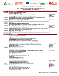 INTERNATIONAL CONFERENCE PROGRAM SAVE THE DATE