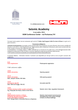 Programma - Ordine degli Ingegneri della provincia di Roma
