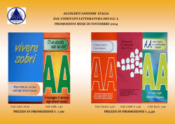 alcolisti anonimi italia dal comitato letteratura dei sgi promozioni