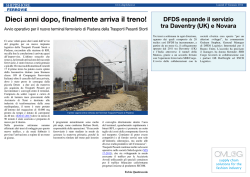 Dieci anni dopo, finalmente arriva il treno! - Intermodale24-rail