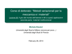 Alcune slides - Universit&agrave; degli Studi di Firenze