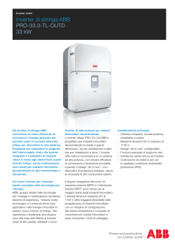 Inverter di stringa ABB PRO-33.0-TL-OUTD 33 kW