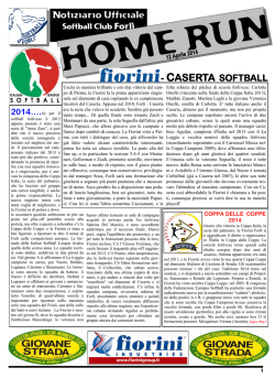 Notiziario Ufficiale - CASERTA SOFTBALL