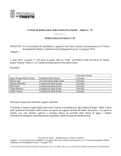D.G. n. 40 dd. 17.4.14 - Provincia di Trieste