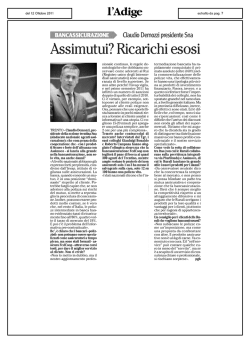 Assimutui? Ricarichi esosi - Federazione Trentina della Cooperazione