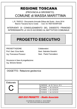 c_relazione geotecnica - Comune di Massa Marittima