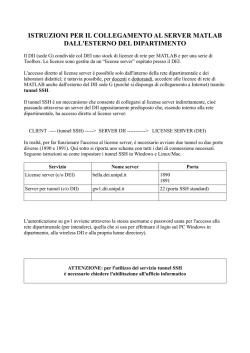 Accesso alle licenze Matlab