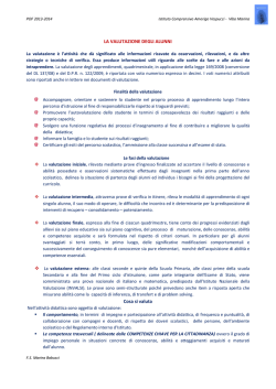 LA VALUTAZIONE DEGLI ALUNNI Cosa si valuta