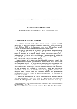 IL FENOMENO SMART CITIES