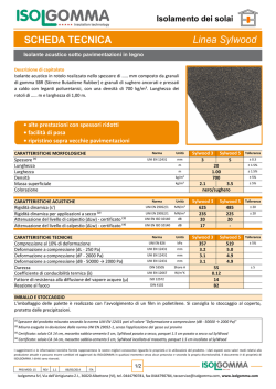SCHEDA TECNICA Linea Sylwood