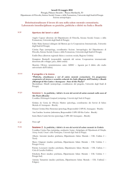 Programma - SaluteInternazionale