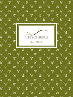 Spa Folder - Hotel Gitschberg