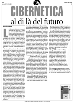 Cibernetica al di l del futuro