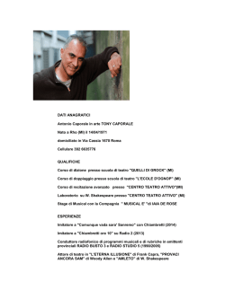 Scarica il Curriculum