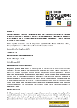 Allegato A1 Programma - Università IUAV di Venezia