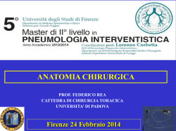 sleeve lobectomy - Master in Pneumologia Interventistica