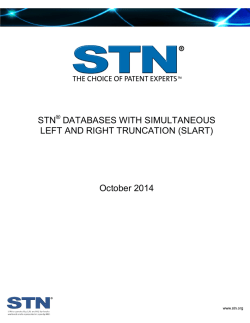 stn databases with simultaneous left and right truncation