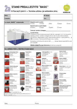 STAND PREALLESTITO &ldquo;BASIC&rdquo;