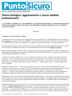 Danno biologico: aggravamento o nuova malattia