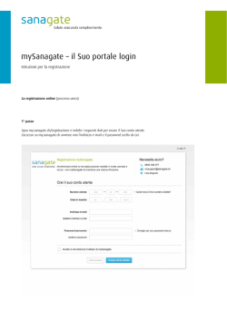 mySanagate – il Suo portale login