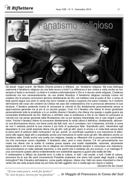 Fanatismo religioso - Giovanni De Sio Cesari