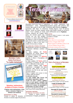 Campana 14 Dicembre 2014 - Parrocchia di Santa Bertilla