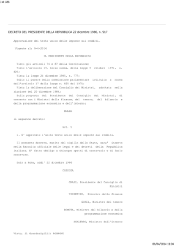 D.P.R. del 22 Dicembre 1986 n. 917