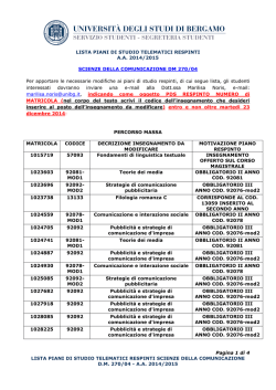 LISTA PIANI DI STUDIO TELEMATICI RESPINTI SCO 2014.2015