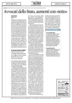 Avvocati dello Stato, aumenti con &laquo;tetto&raquo;