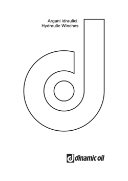 Argani idraulici Hydraulic Winches