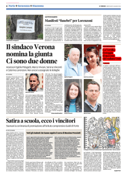 La pagina del quotidiano Il Tirreno del 6/6/14 sul raduno Nazionale