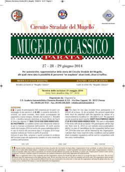 Iscrizione - Scuderia Automobilistica Clemente Biondetti